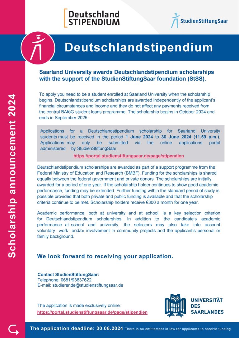 Read more about the article Scholarship Announcement for the MBA Programme European Management 2024/25: “Deutschlandstipendium”!